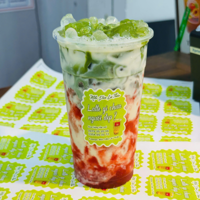 Matcha Latte Dâu