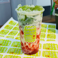 Matcha Latte Dâu