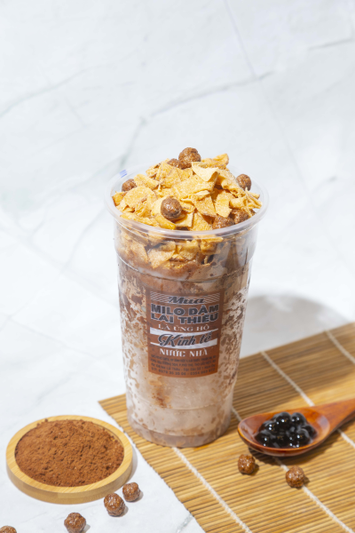 Milo dầm dừa sấy