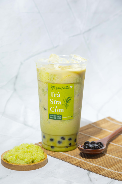 Trà sữa cốm tươi