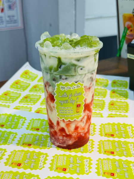Matcha Latte Dâu